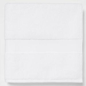 Performance Plus Oversized Bath Towel White - Threshold™: 100% Cotton, Heavyweight 550-800 GSM, Machine Washable