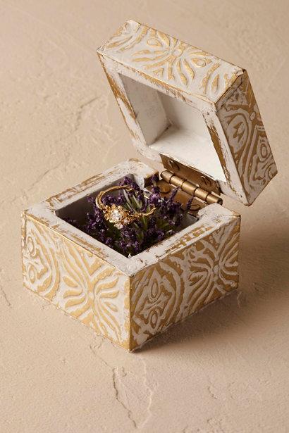 Gilded Garden Ring Box