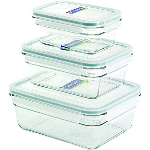 Glasslock 11339 6-Piece Rectangle Oven Safe Container Set