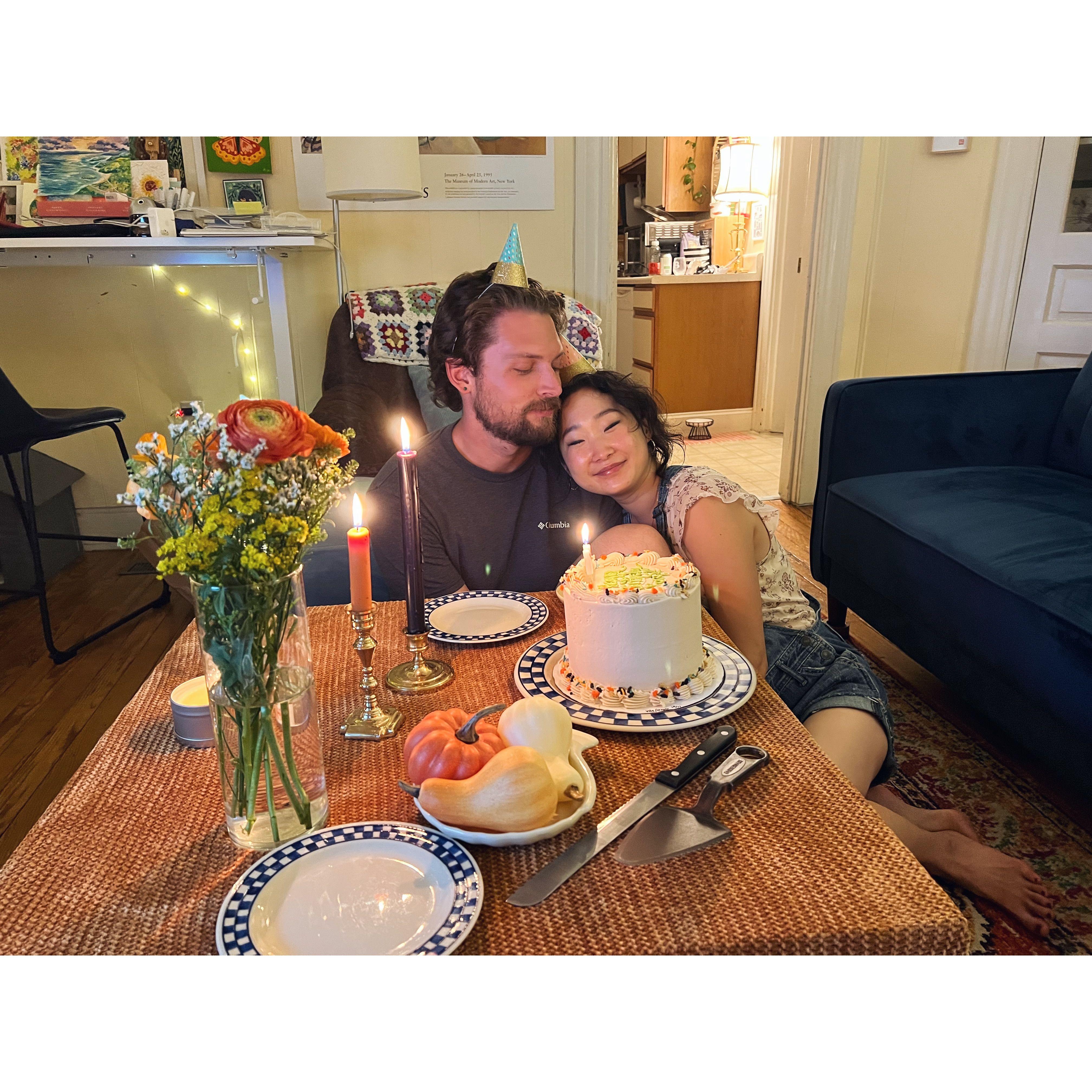 Celebrating Yumi’s birthday this past year.