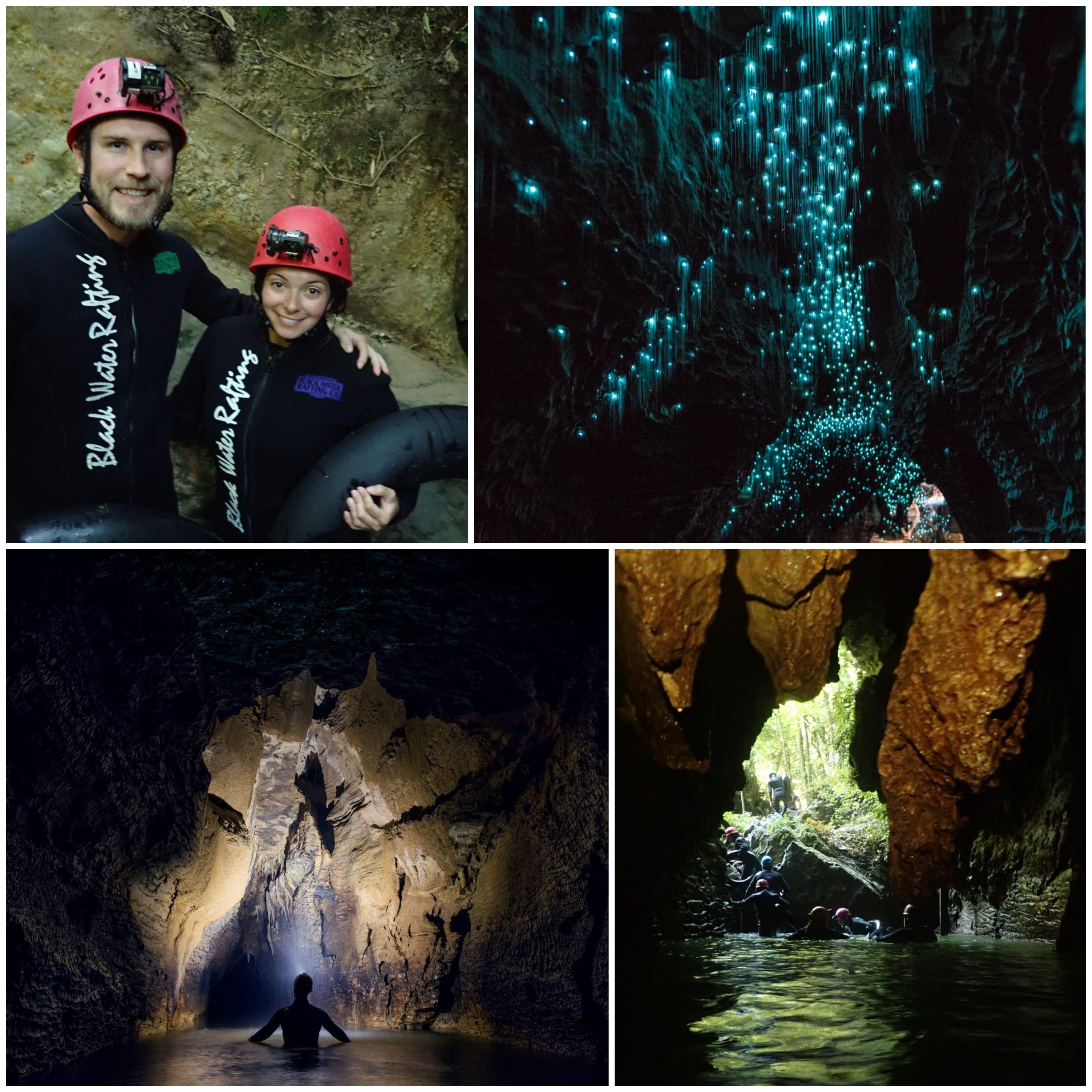 Black water rafting through the Waitomo Caves (New Zealand) to see Glowworms! (Jan 2020)