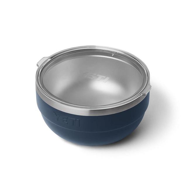 YETI Rambler Bowls, Vacuum Insulated, Stackable and Nestable Stainless Steel Bowl with Lid, 2 Quart, Navy