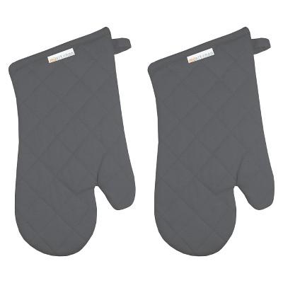 Oven Mitt (Set Of 2) Stainless Gray - Mu Kitchen