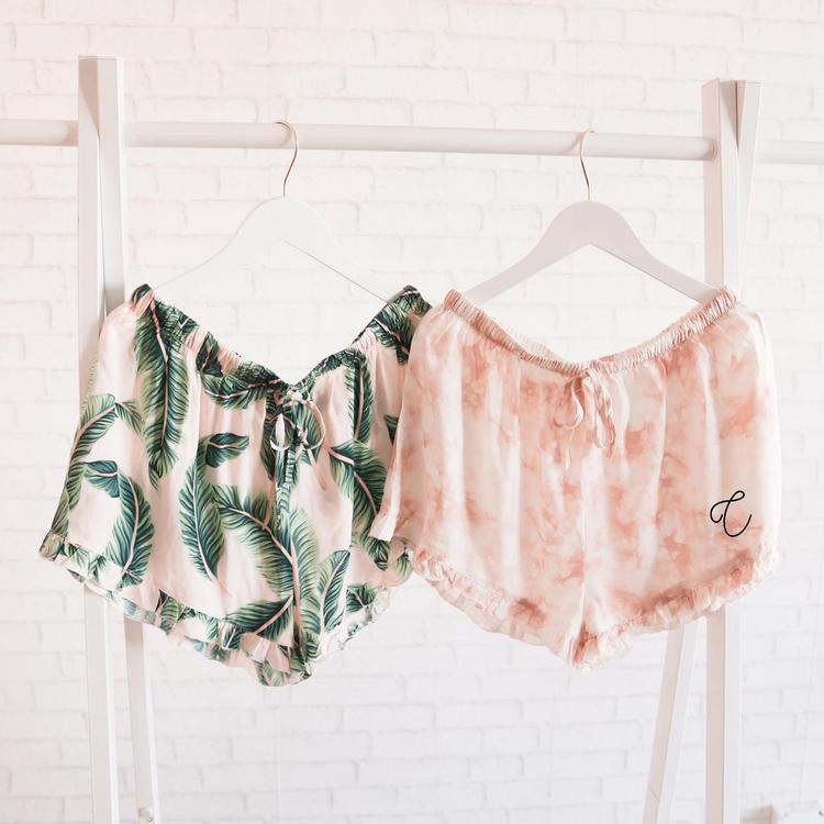Event Blossom, Tie Dye Monogram Sleep Shorts | Zola