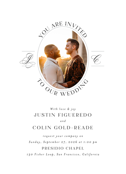 Cortona Photo | White | Zola Wedding Invitations