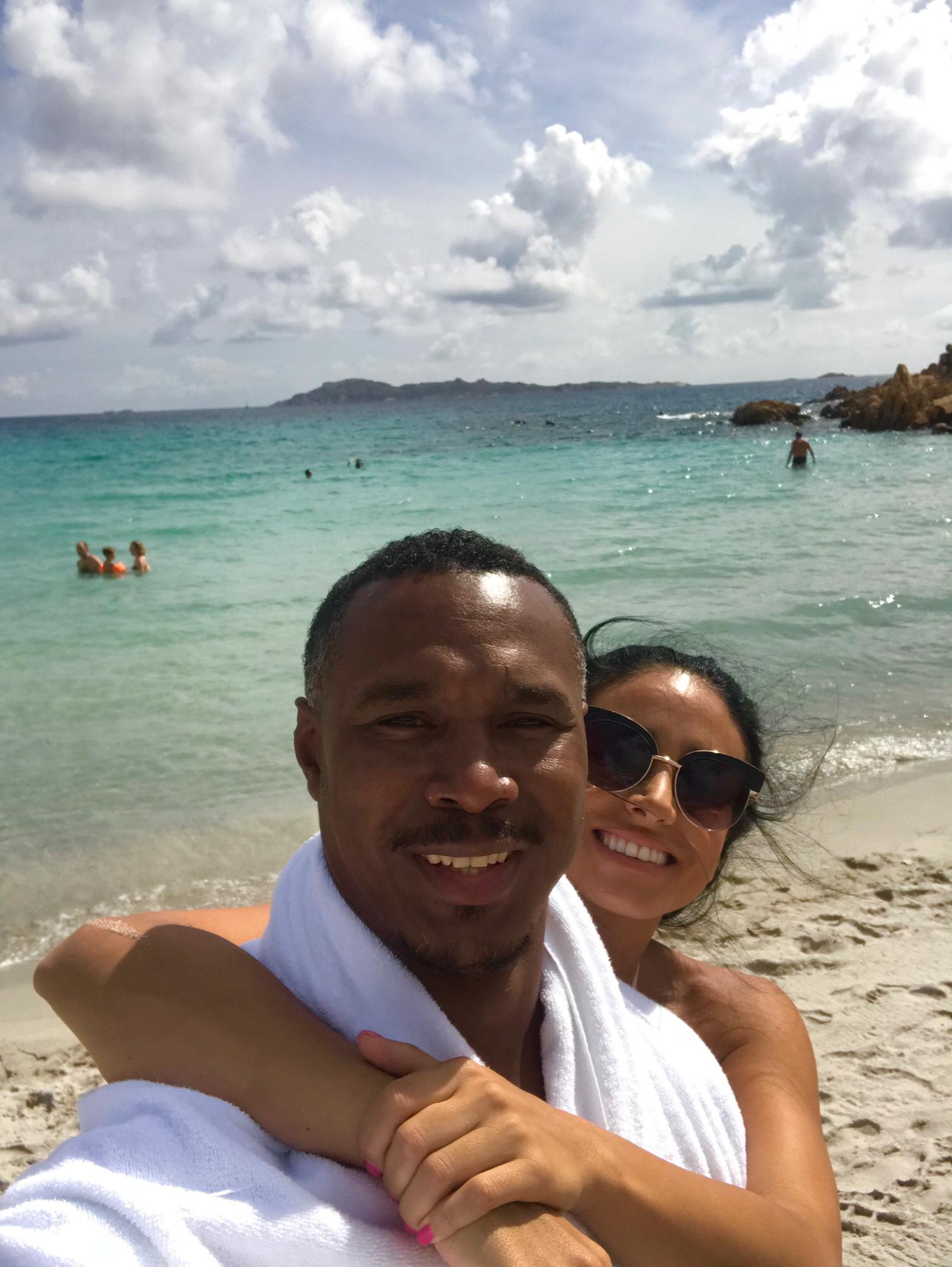 Enjoying the beautiful beaches of Sardinia