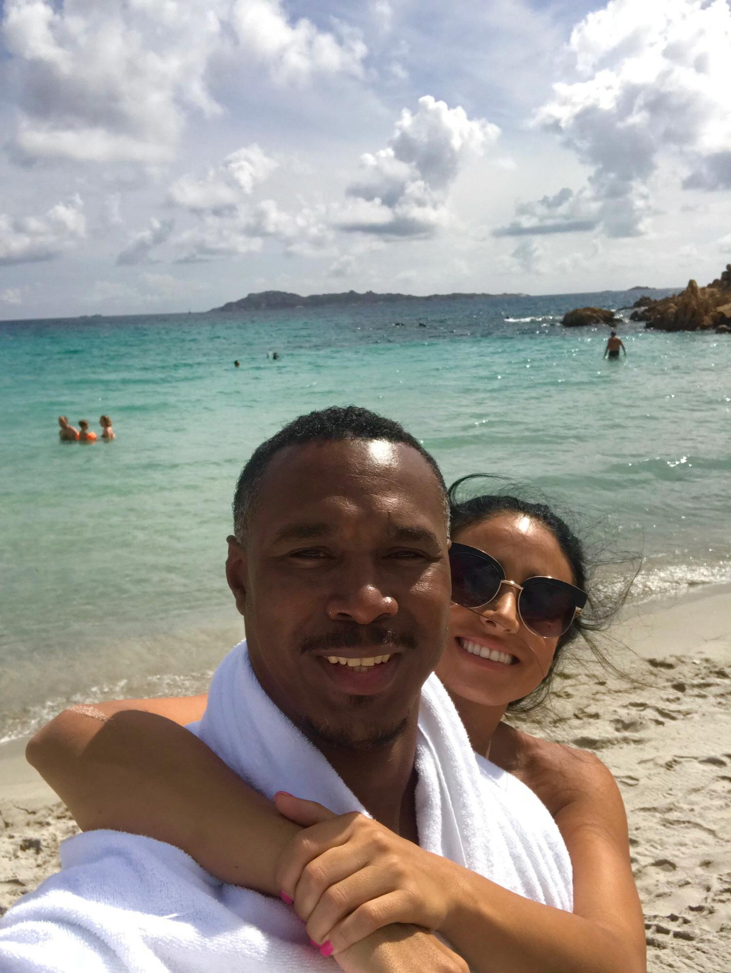 Enjoying the beautiful beaches of Sardinia