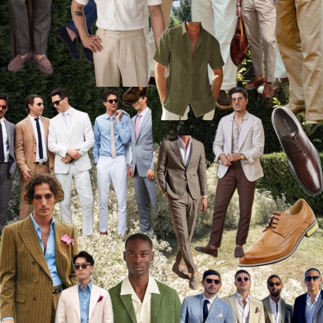 Se recomienda atuendo elegante. Evita el traje gris y blanco. Opta por pantalones de vestir con una camisa elegante. ¡Mantén un look pulido y apropiado para la iglesia!