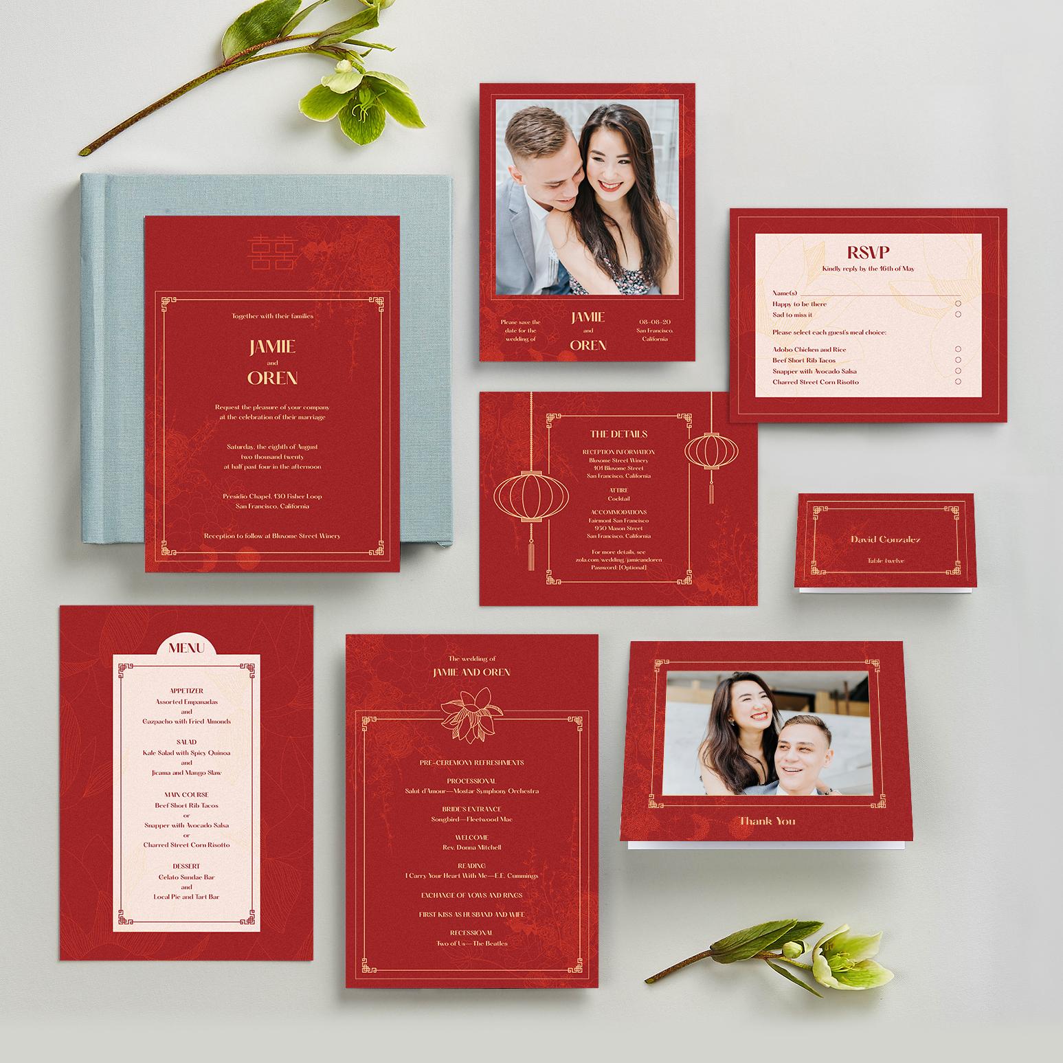 Zola Wedding Invitations Ames Frame