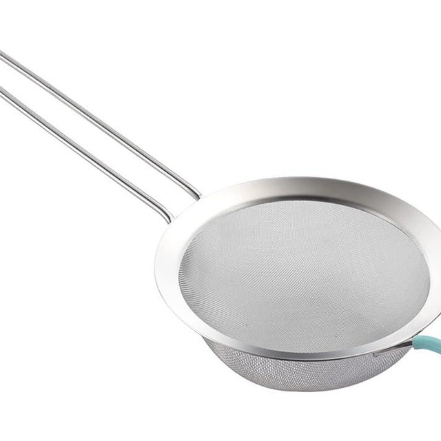 SUNWUKIN 304 Stainless Steel 5.51 inch Fine Mesh Strainers for Kitchen, Colander-Skimmer with Handle, Sieve Sifters for Food, Tea, Rice, Oil, Noodles, Fruits, Vegetable 5.5 inch