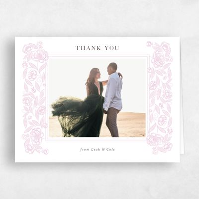 Dusty Rose, Pink Wedding Thank You - Beatrice Photo
