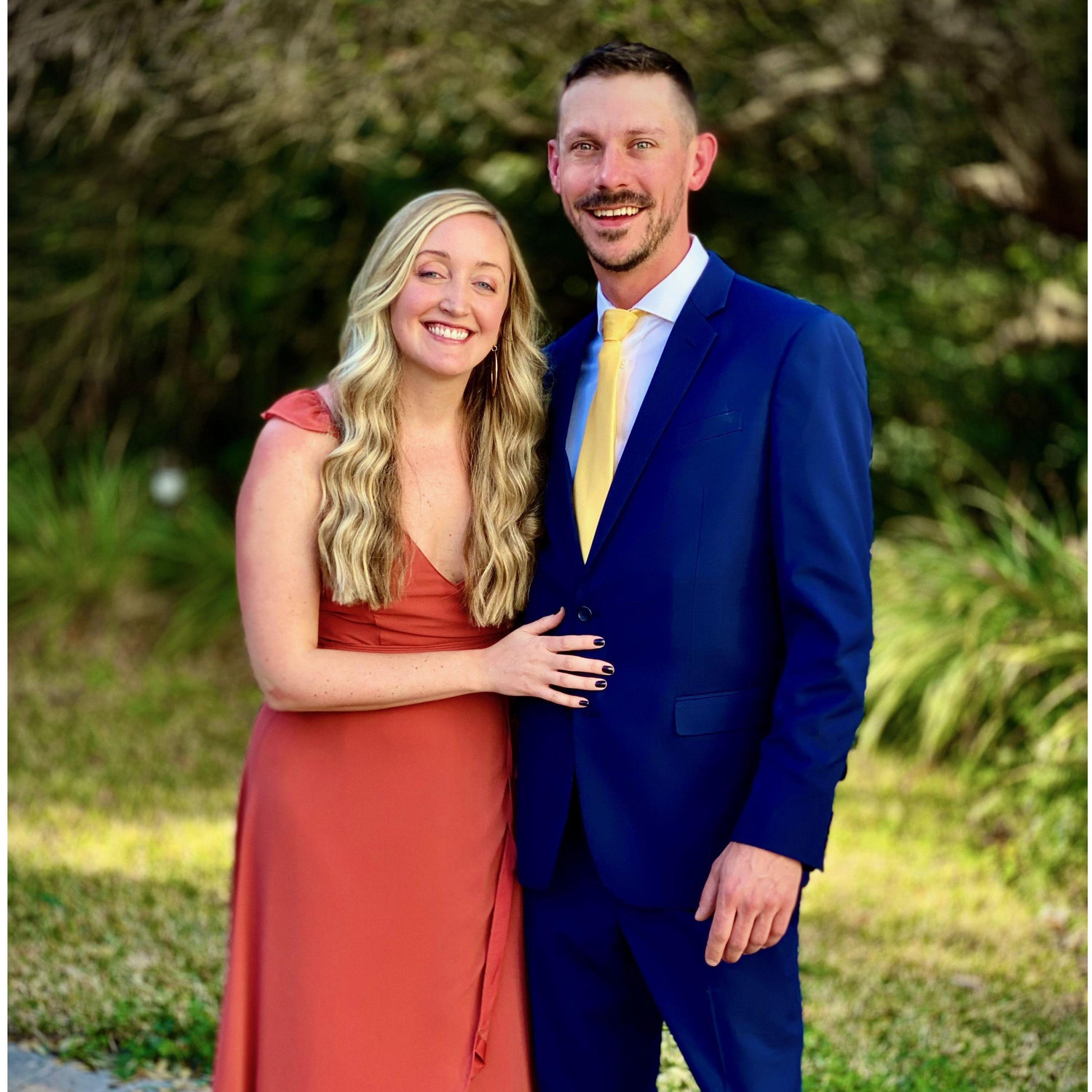 Tim's cousin's wedding in Florida, where we said I love you for the first time.