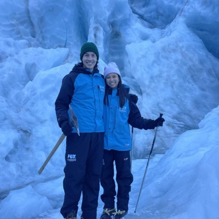 Spent our last day as boyfriend/girlfriend on a glacier