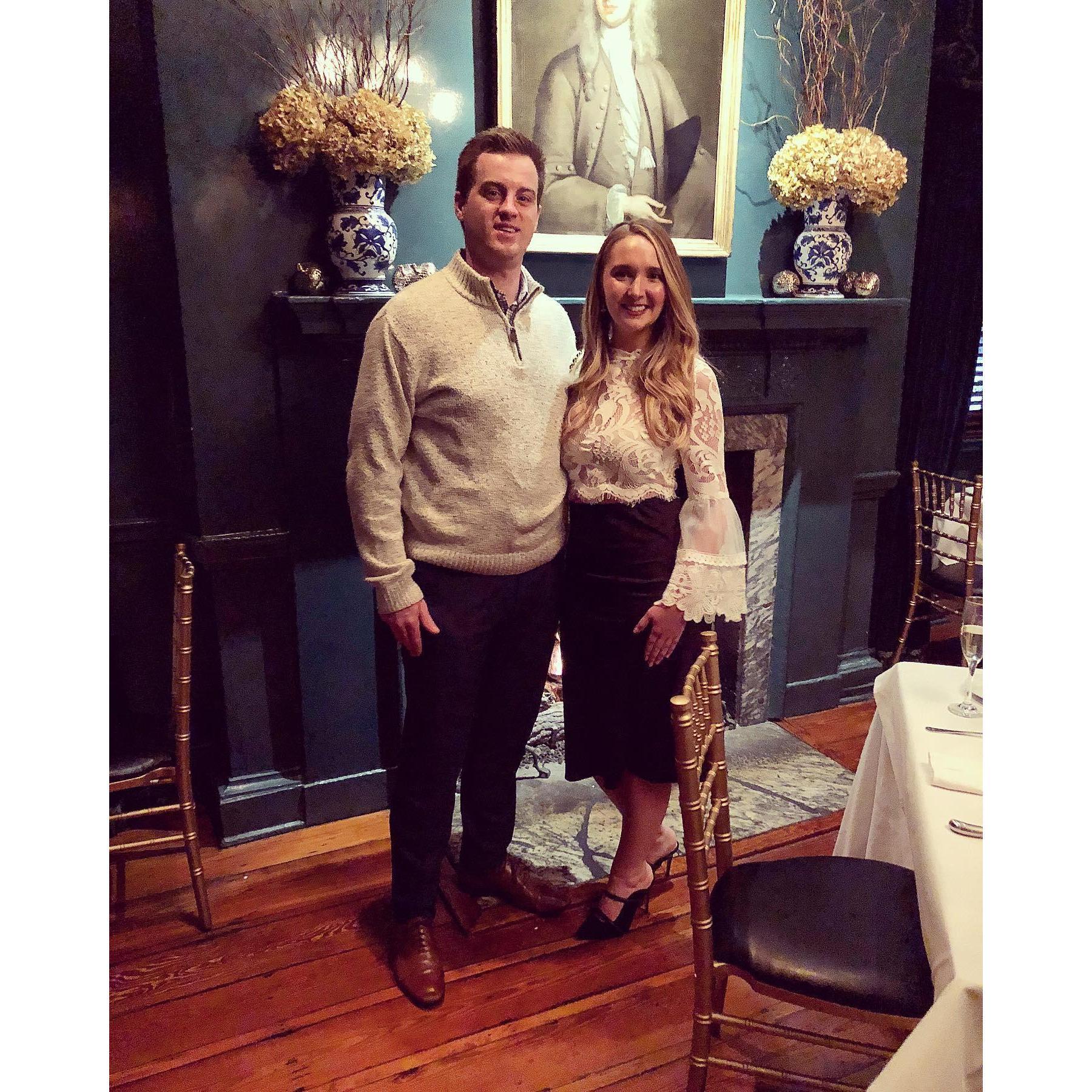 Dinner at The Olde Pink House - Savannah, GA - November 2019 (last vacation before the lockdown!)