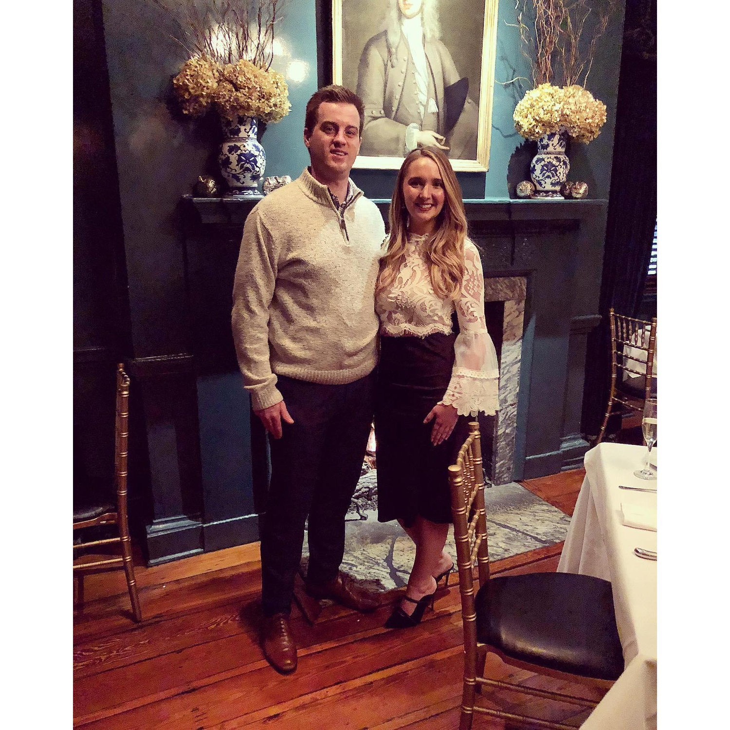 Dinner at The Olde Pink House - Savannah, GA - November 2019 (last vacation before the lockdown!)