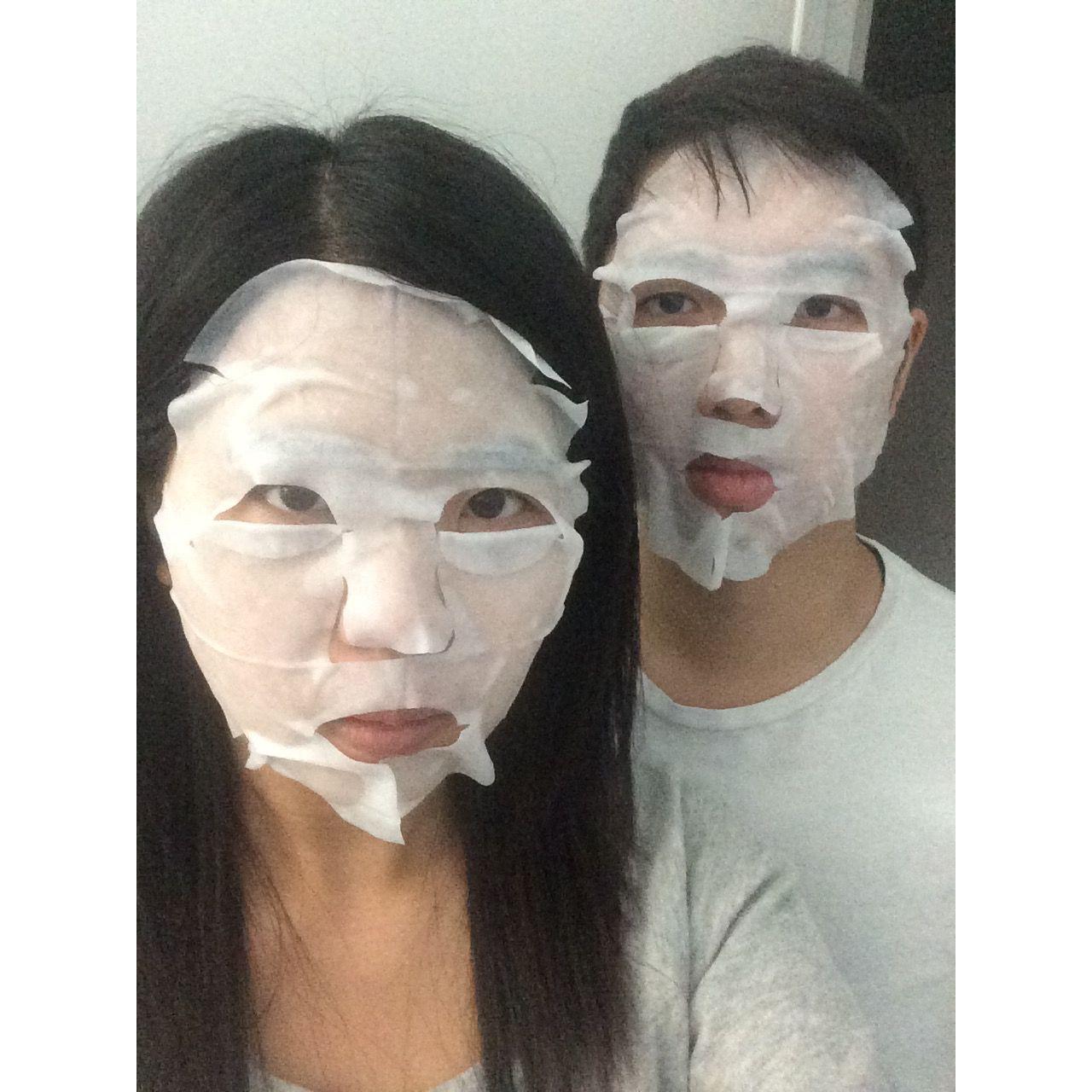 Beautifying ourselves hahaha (we looked terrifying)