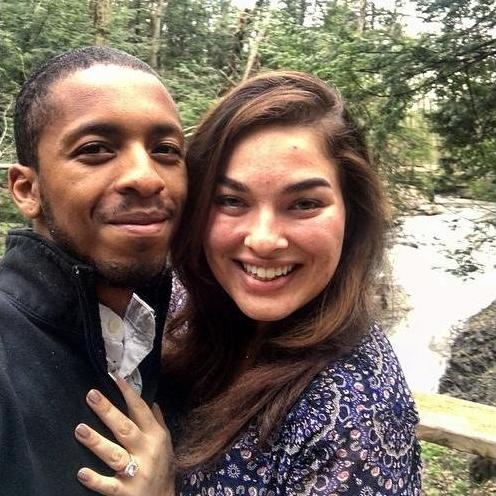 Getting engaged at Bridal Falls.