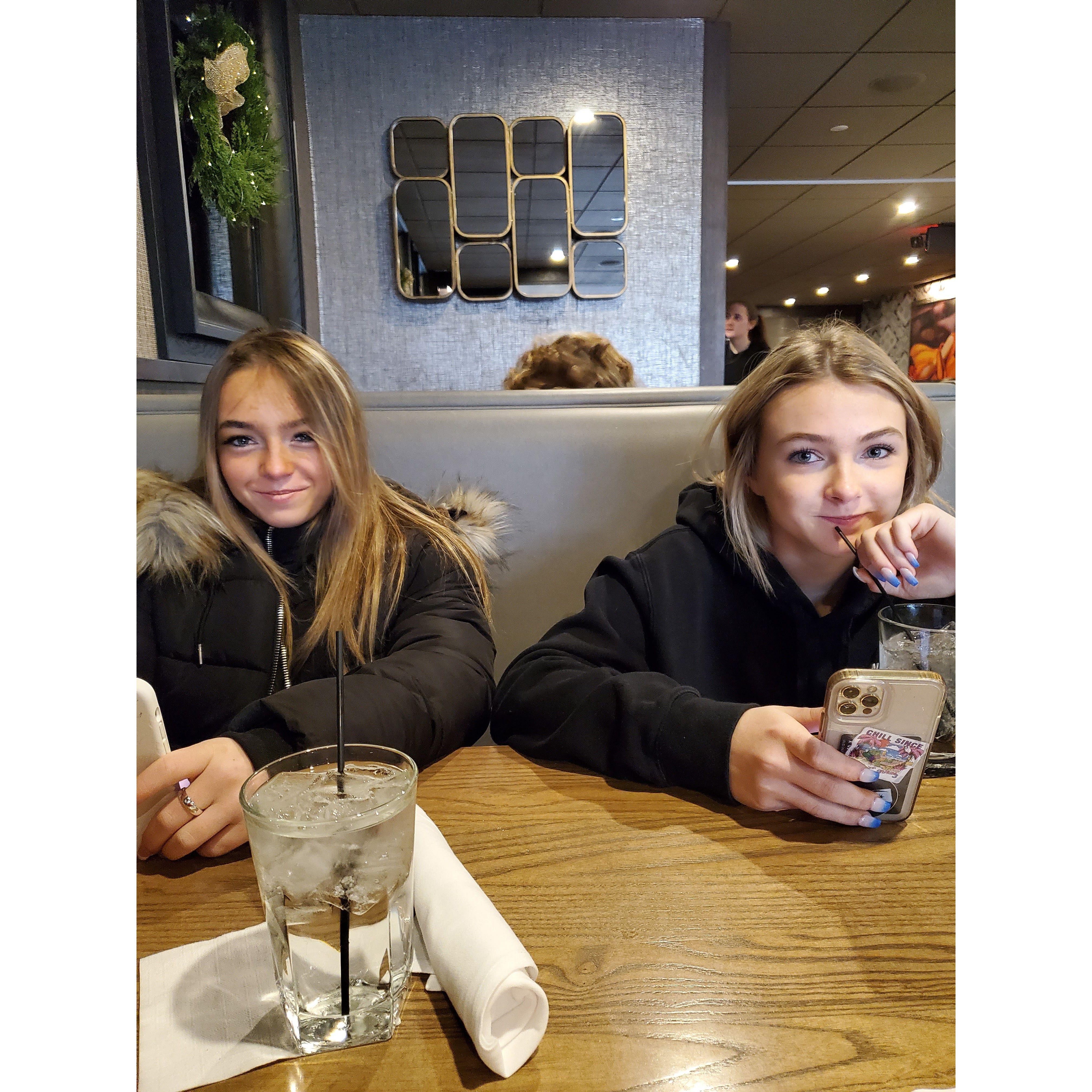 Lunch dates getting ready for some school shopping