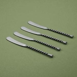 Gourmet Settings - 4-Piece Spreader Knife Set
