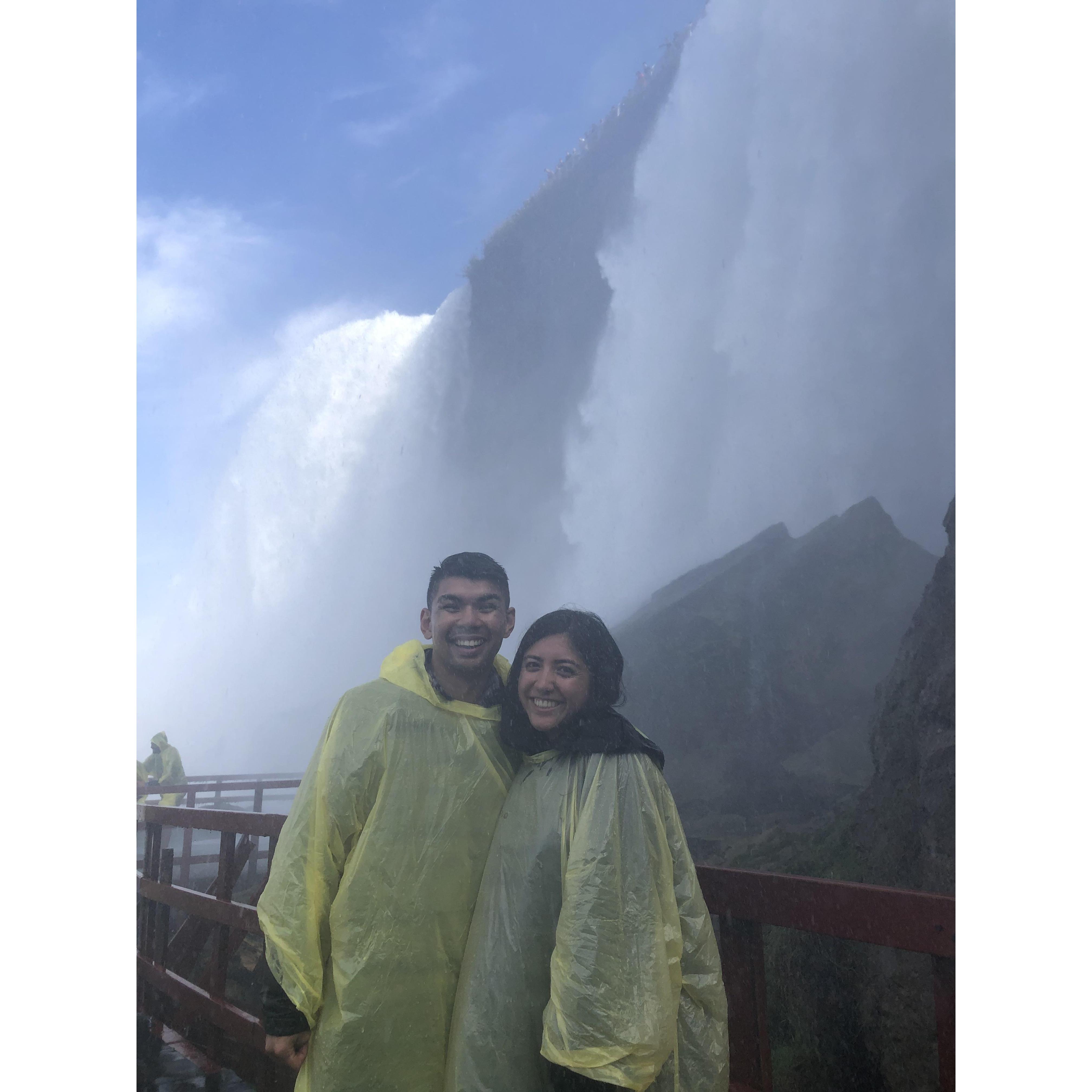 *under* the falls