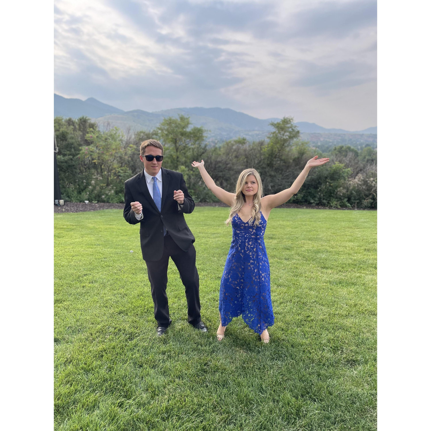At Maia and Zach's wedding in Colorado