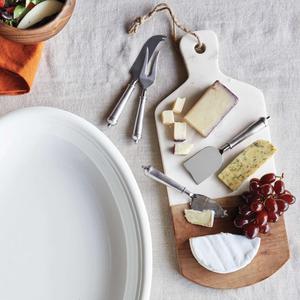 Marble and Acacia Wood Cheese Paddle