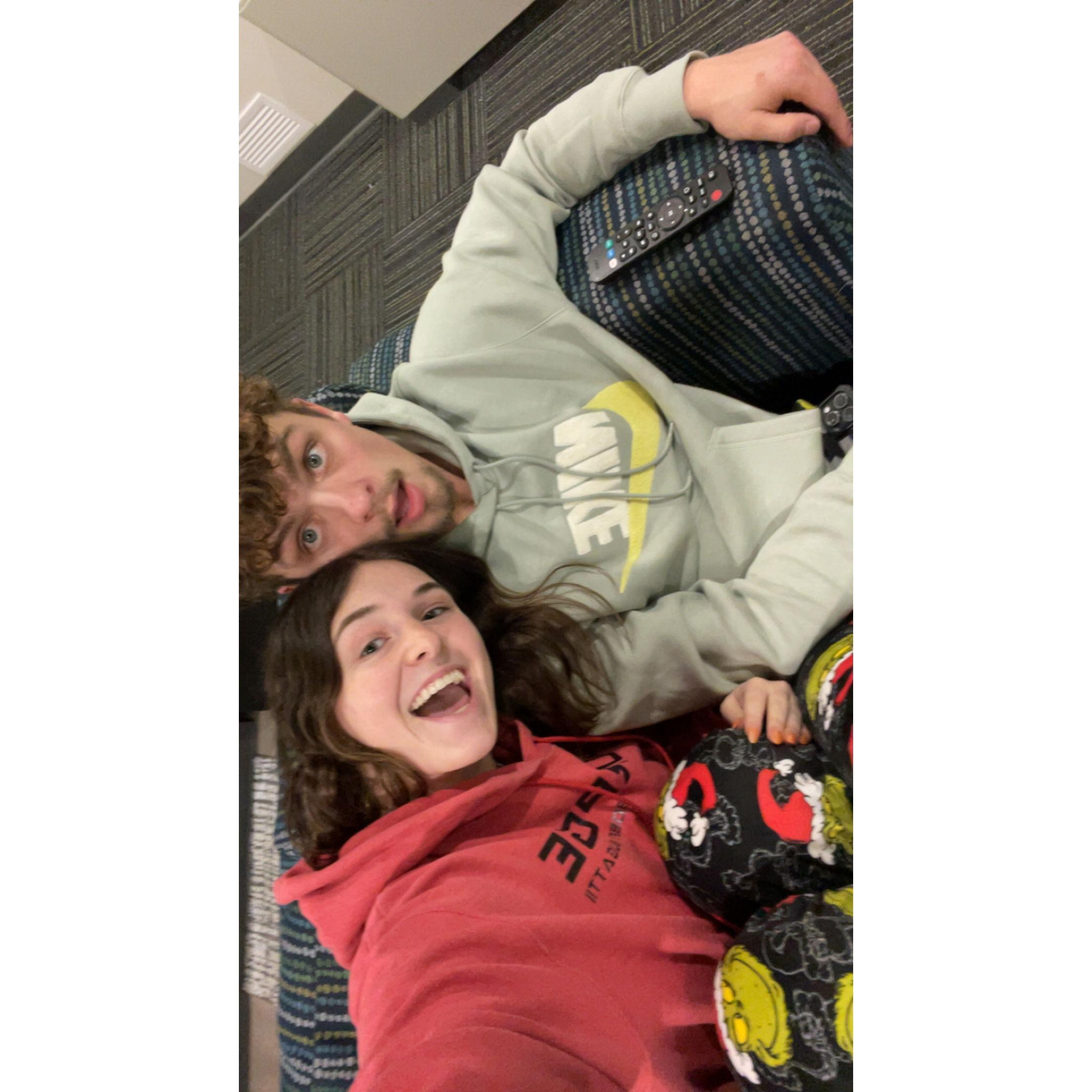 Matching Grinch pajamas for Christmas