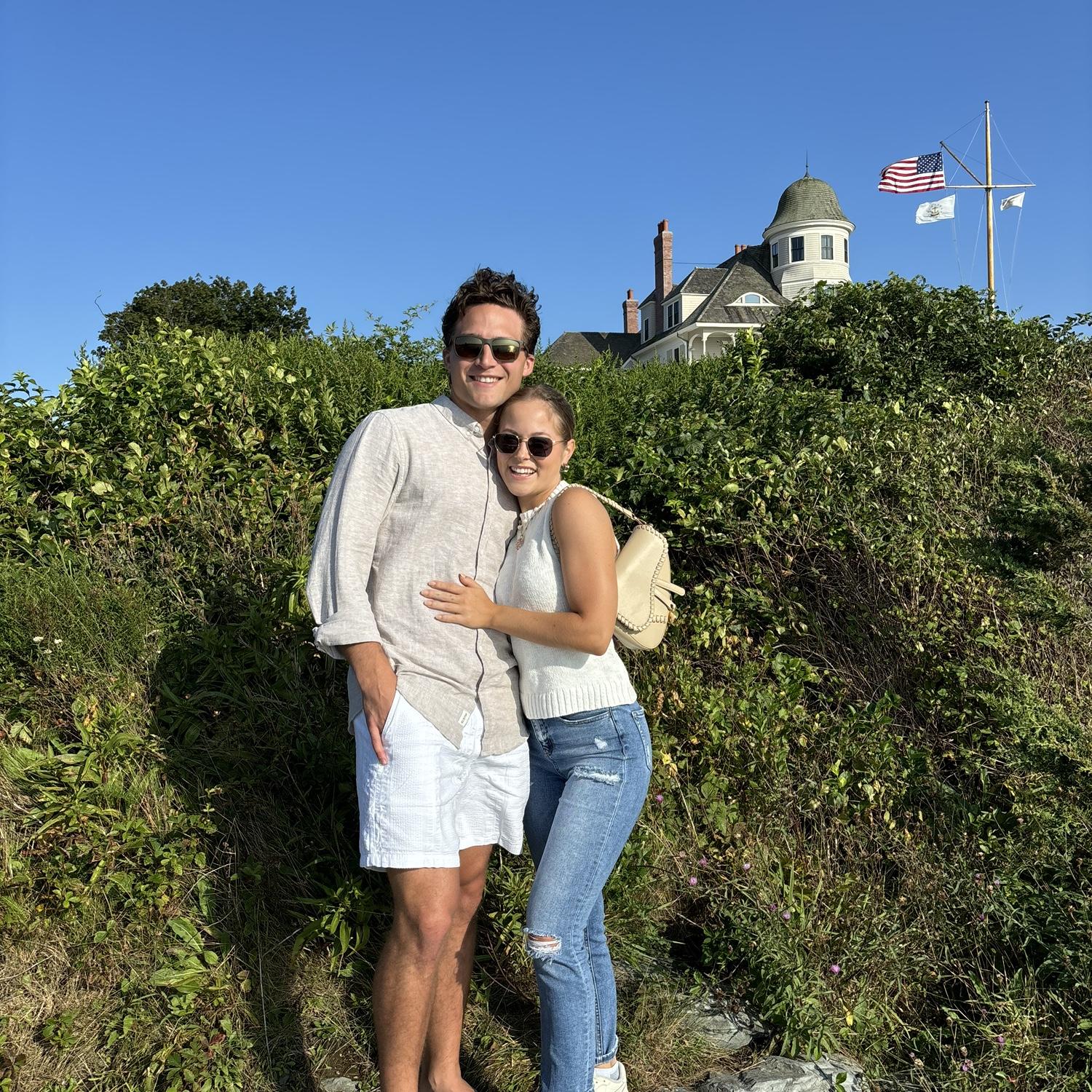Our trip to Newport, RI a little before getting engaged!
