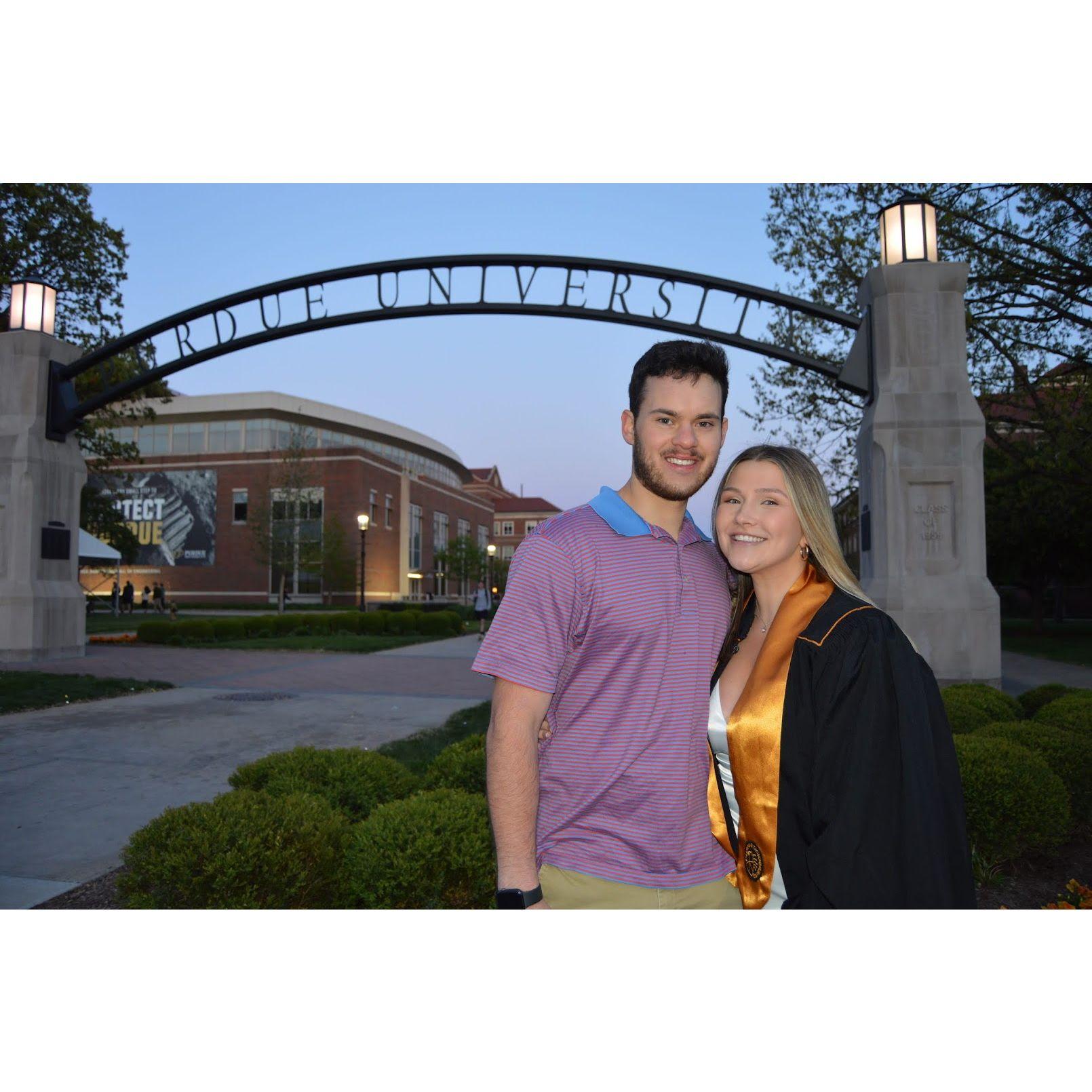 Rileigh's graduation from Purdue