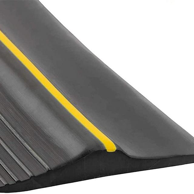 Papillon Universal Garage Door Bottom Threshold Seal Strip,Weatherproof Rubber DIY Weather Stripping Replacement, Not Include Sealant/Adhesive (16.5Ft, Black)
