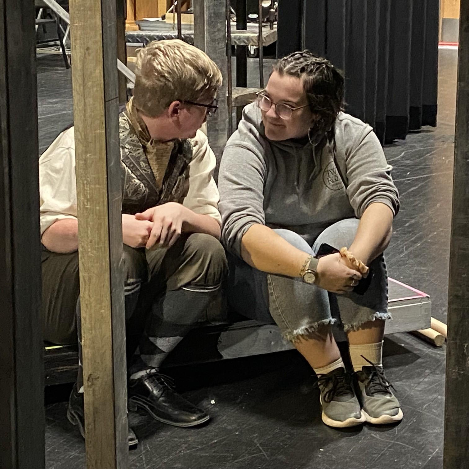 This was a candid of us falling in love backstage before we were dating.