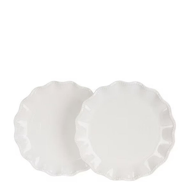 Southern Living Gracie Collection Salad Plates, Set of 2, White