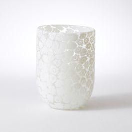Murrine Glass Tumbler, White