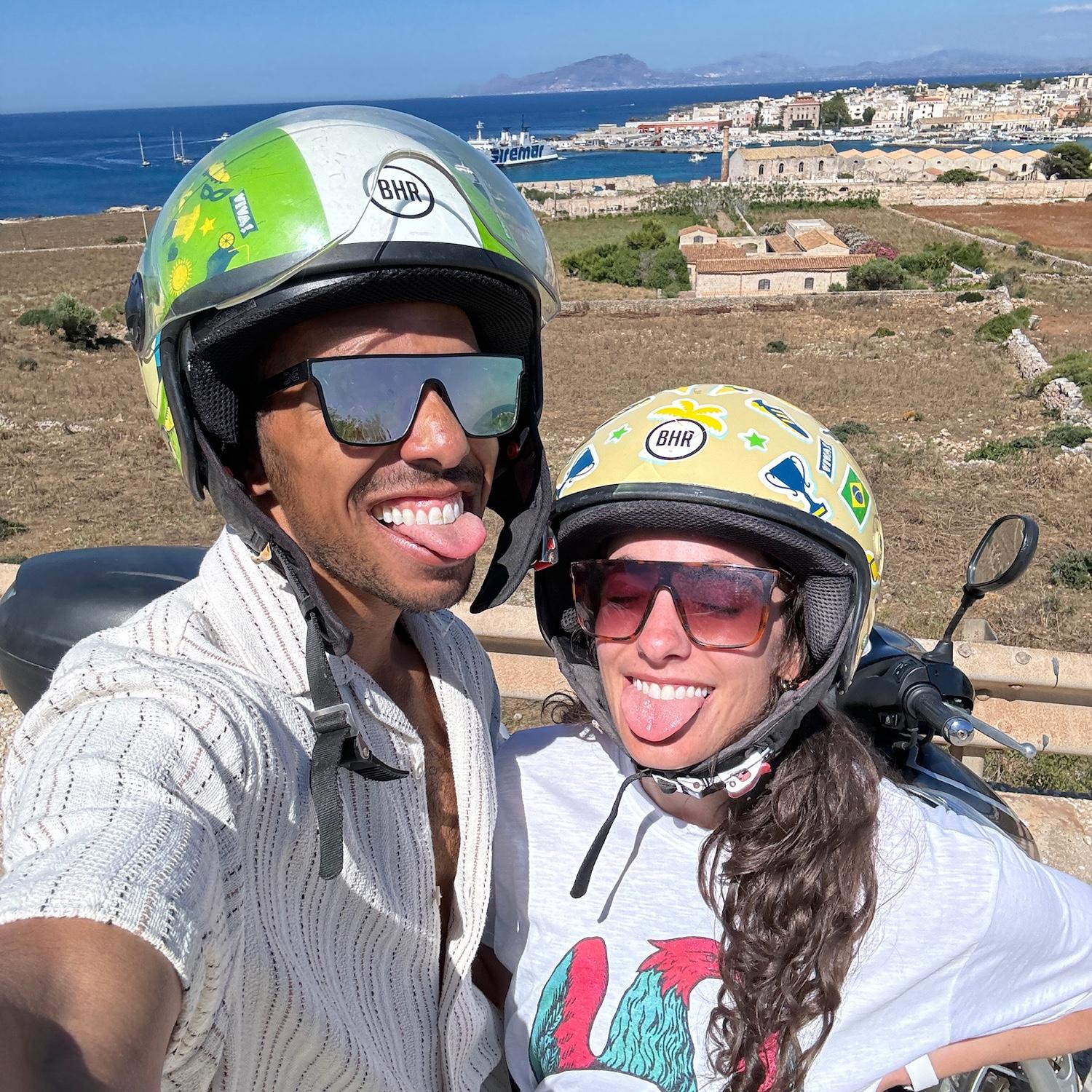 Zooming around Favignana, Sicily