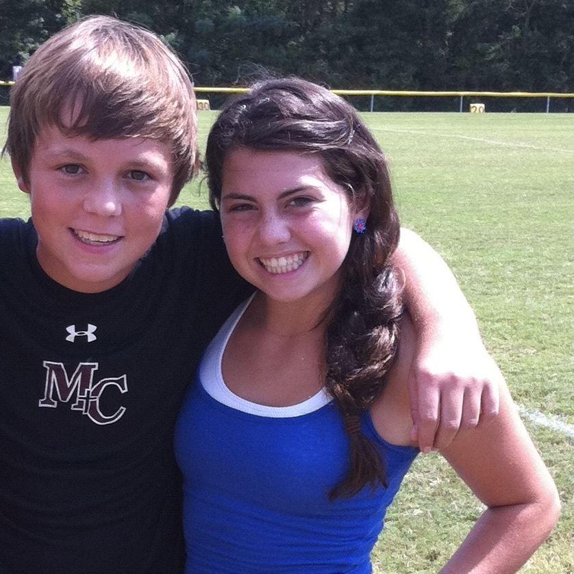 2010: Hanging out at our brothers' football game