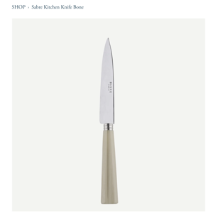Sabre Kitchen Knife Bone