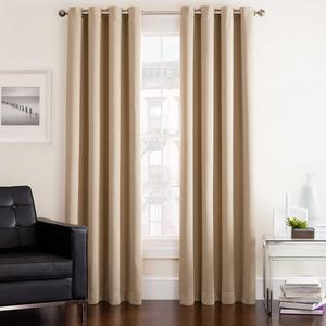 Twilight 84-Inch Room Darkening Grommet Window Curtain Panel in Linen
