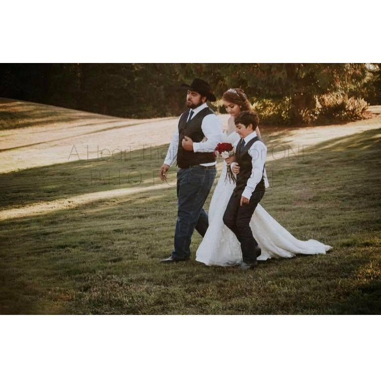 Brides brother walking her down the isle 
Photo credit to: A Heart That Beats For One Photography