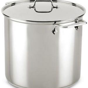 All-Clad - Stainless Steel 16-Qt. Stockpot with Lid