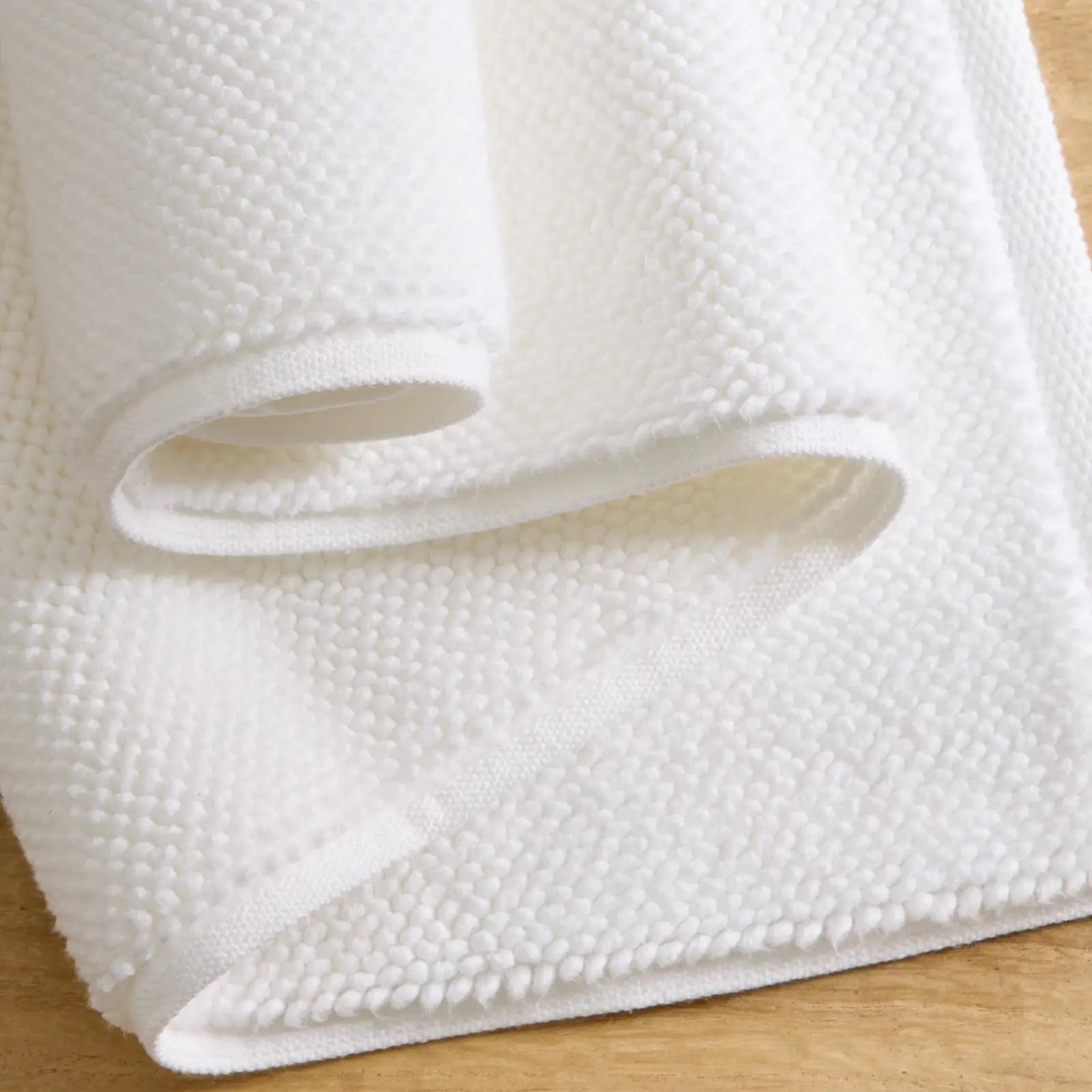 Turkish Cotton Bath Mat Bundle in White