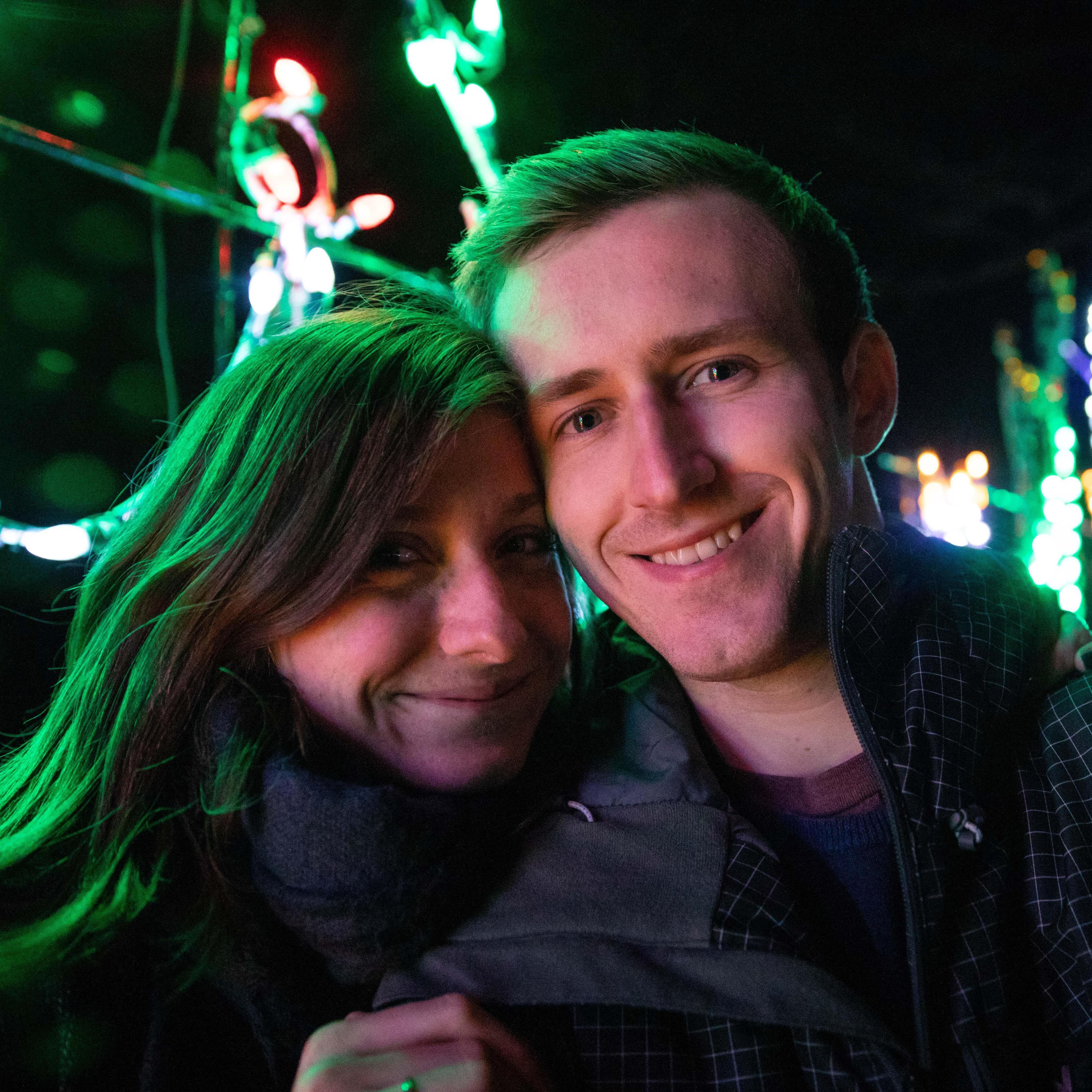 The first photo Joe and Emily took together as a couple. They started dating on Nov. 11, 2018. Here, Joe took Emily to see the Christmas lights in Madison for her birthday.