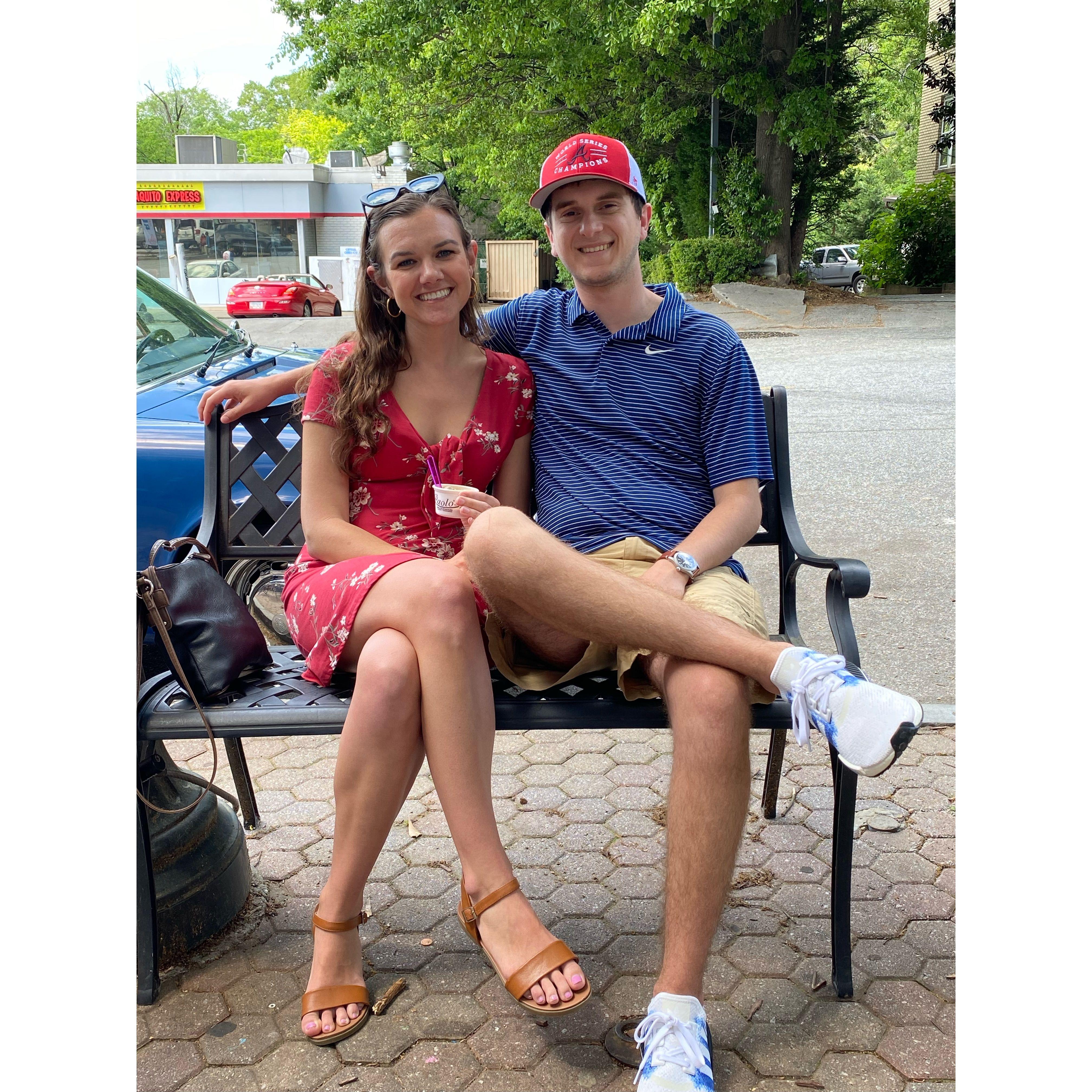 One of our first weekends in Atlanta together
