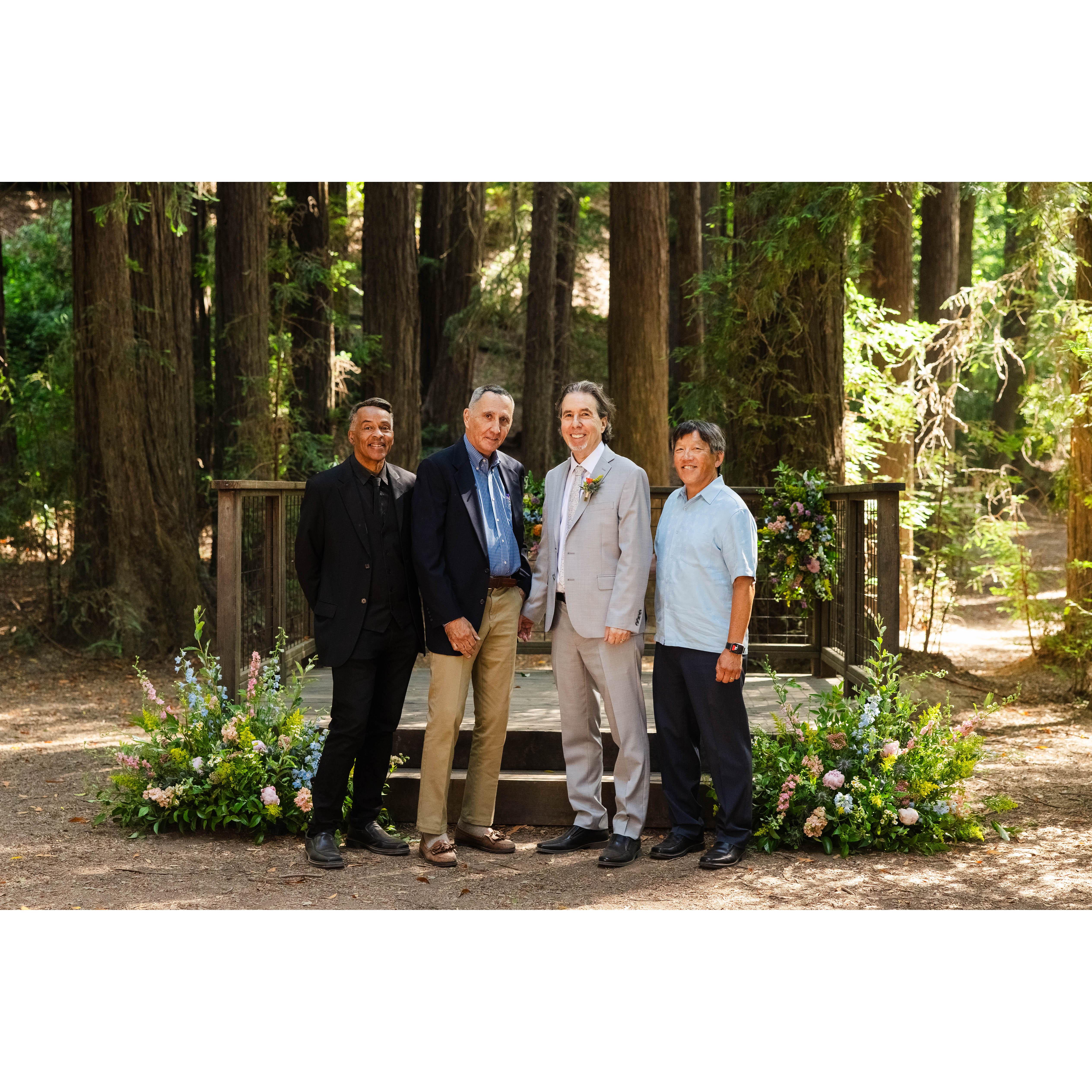 Jerry's posse: Bill, Jim, and Pat