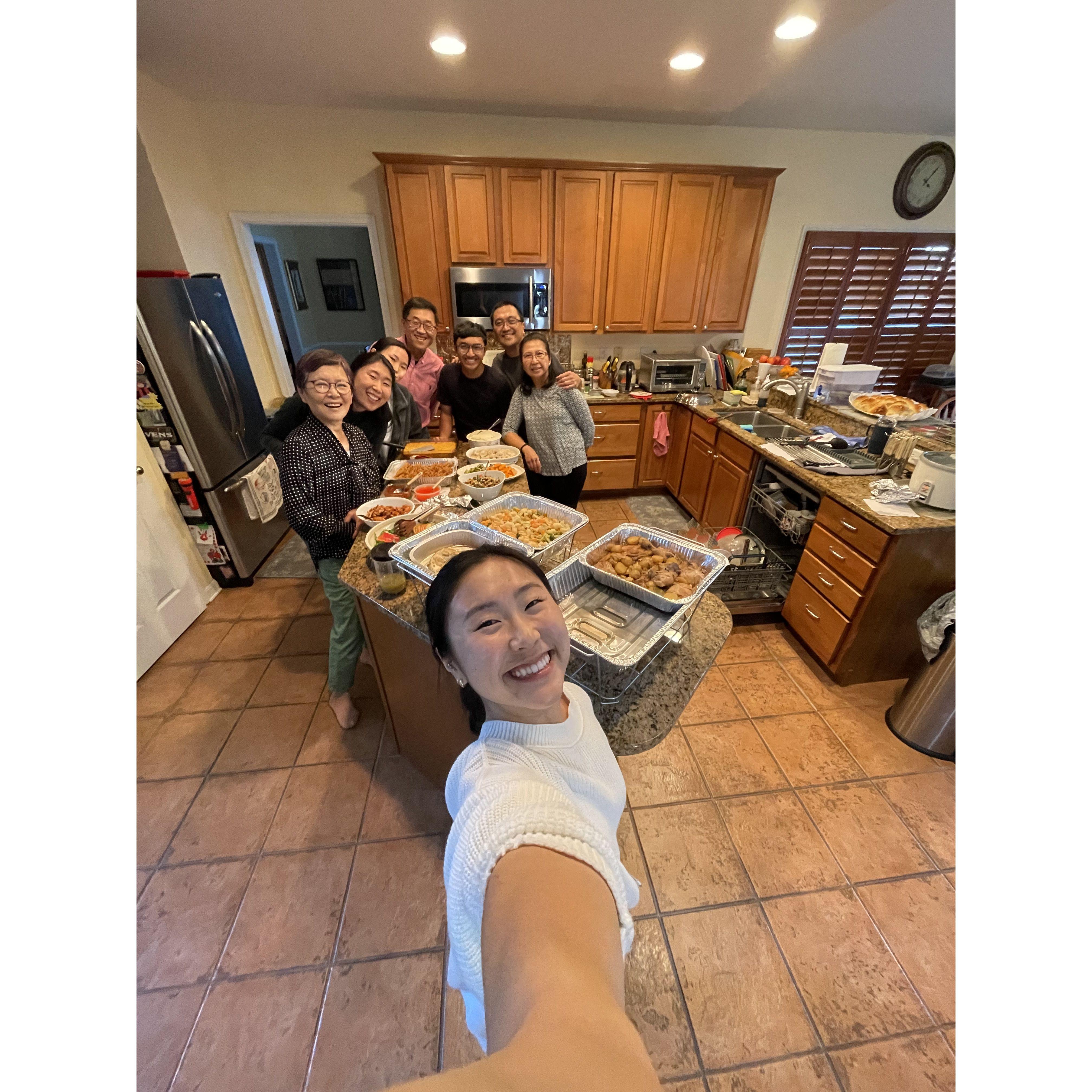 2023- Our first Thanksgiving with both families.