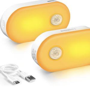 Motion Sensor, Dimmable Amber Nightlights for Bathroom