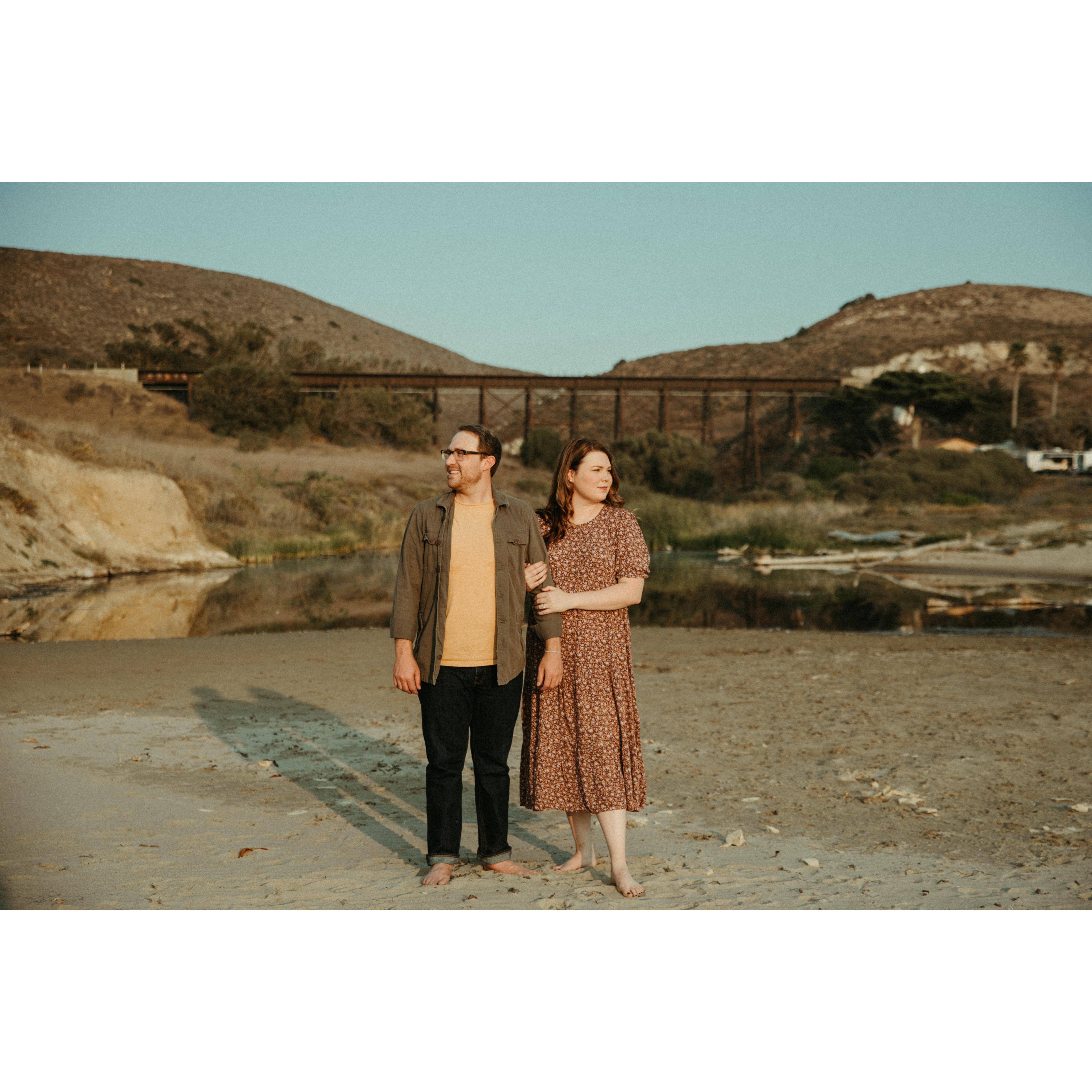 Jalama Beach engagement photos by Kadi Tobin.