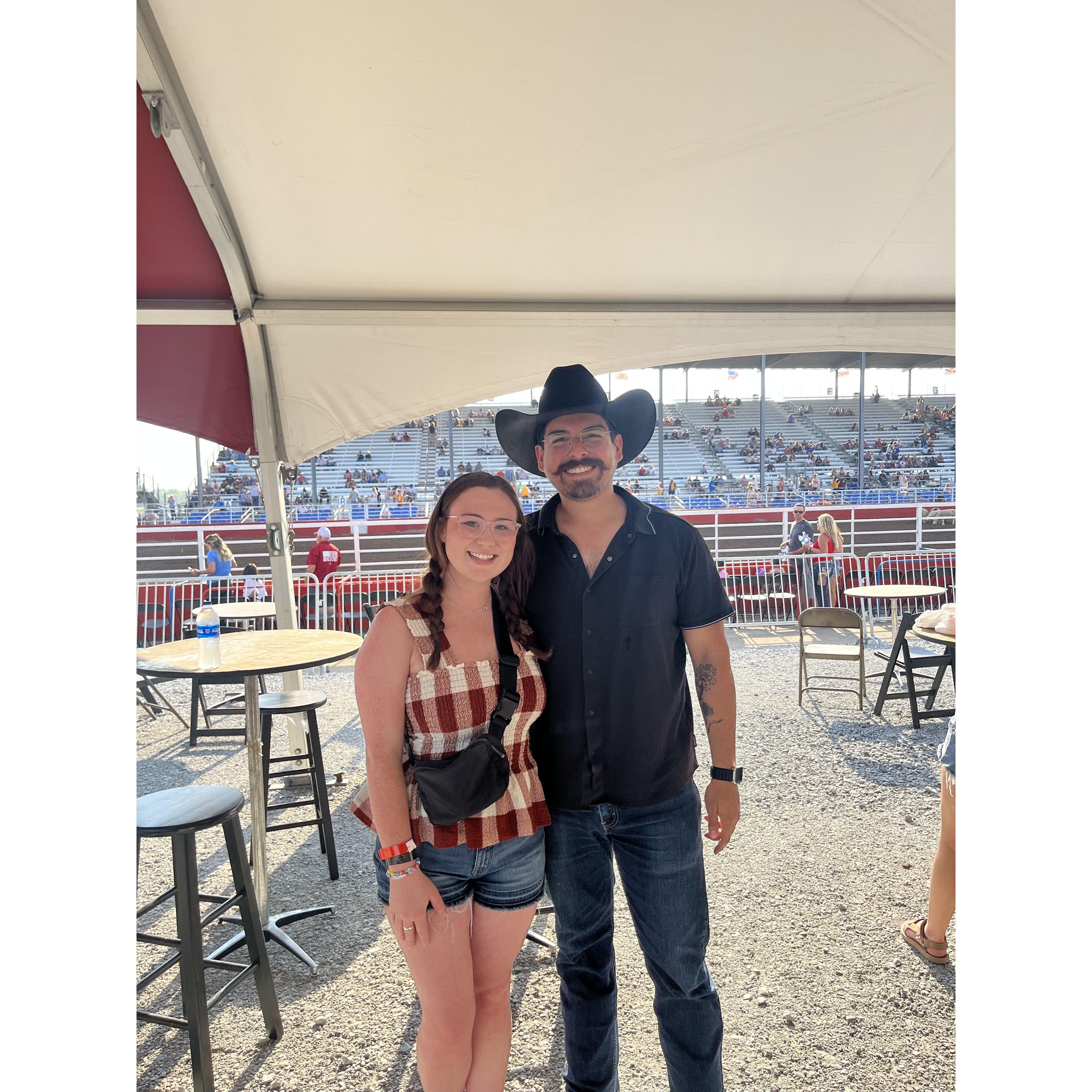 One of our favorite dates - "VIPs" at the Springdale Rodeo!