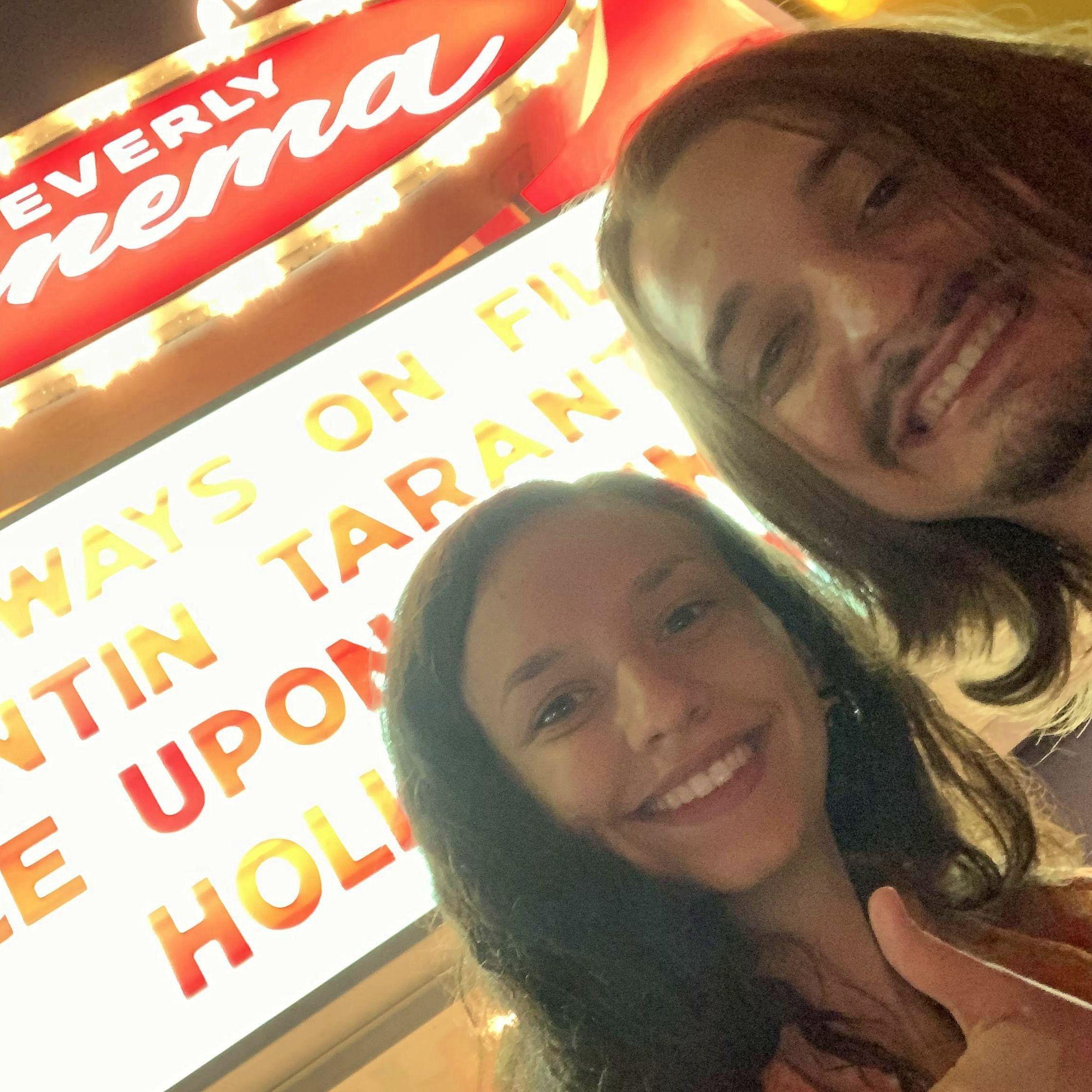 Seeing Once Upon A Time in Hollywood at Quentin Tarantino's theater The New Beverly Cinema, 2019