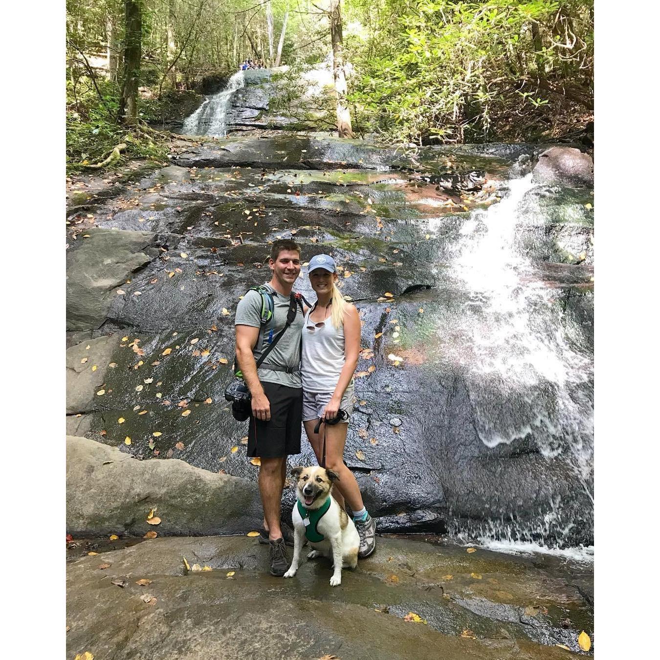 Hiking outside of Blue Ridge, Georgia with Sport!