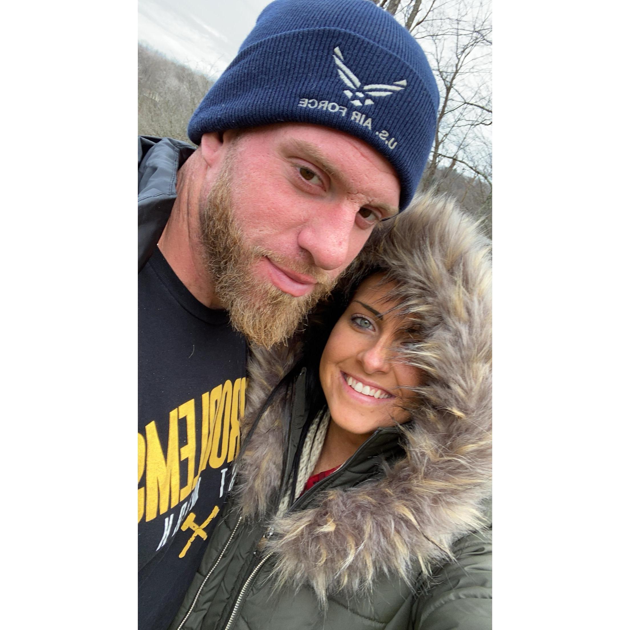 The morning after we got engaged!